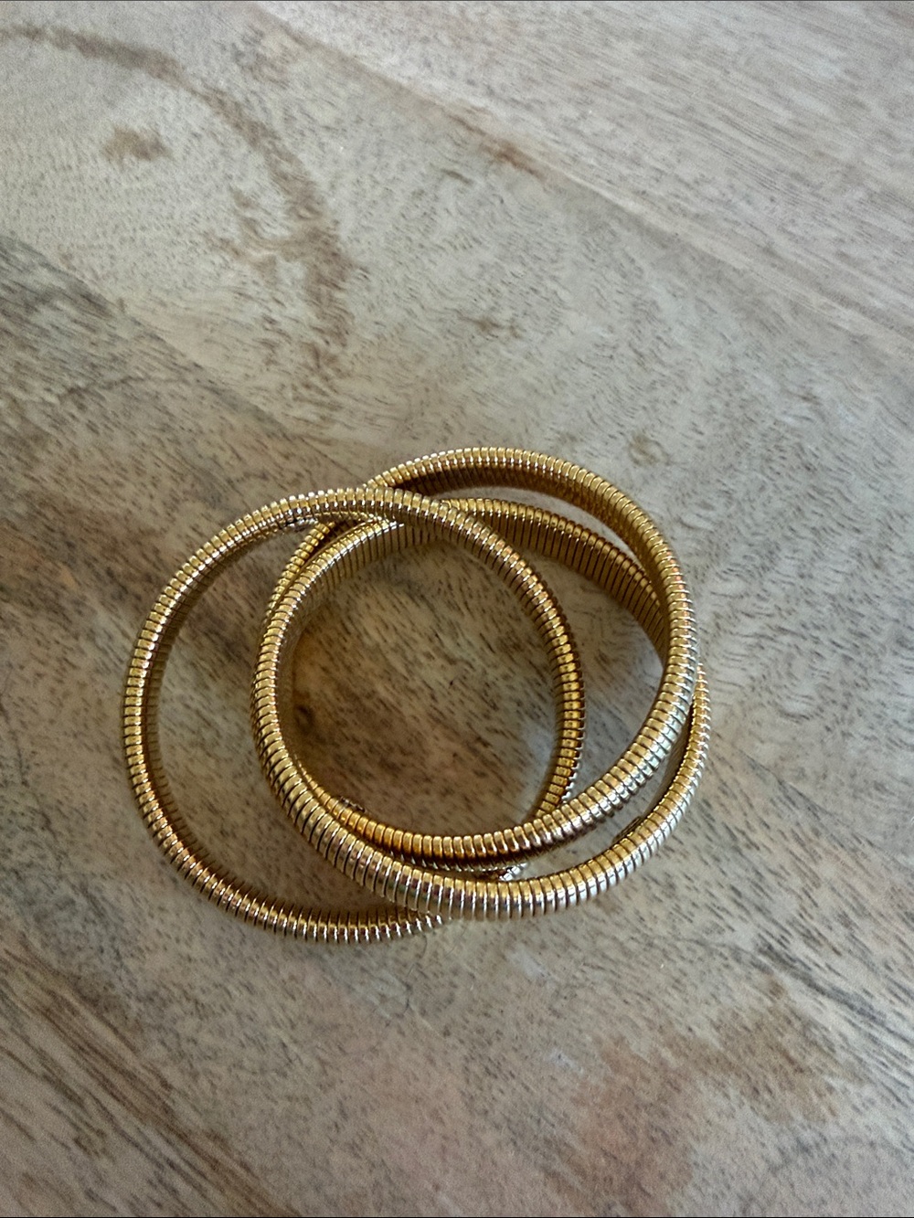 Ettika gold coil bangle set